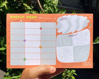 Weekly Menu Meal Prep Planner