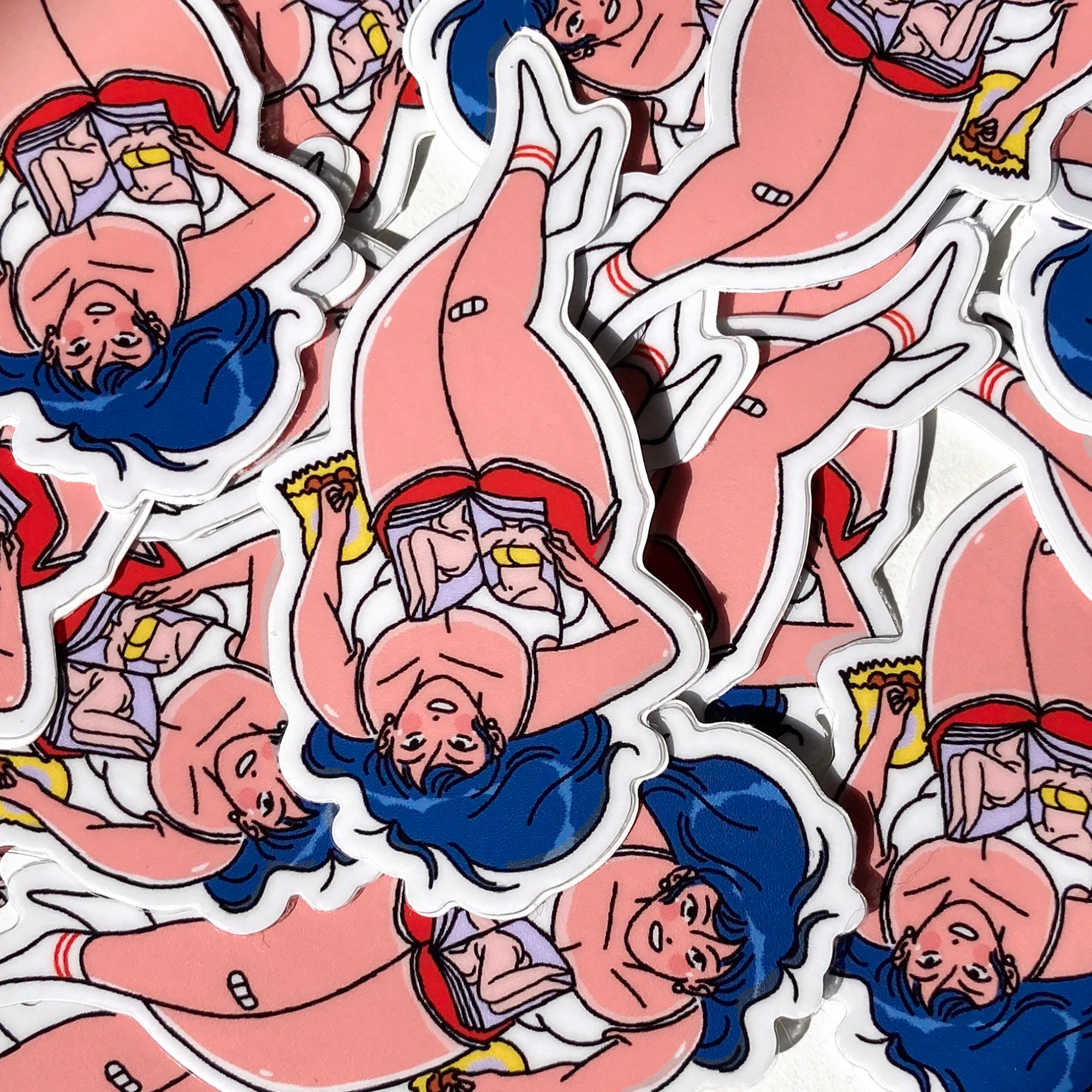 DIRTY MAGAZINE GIRL Sticker