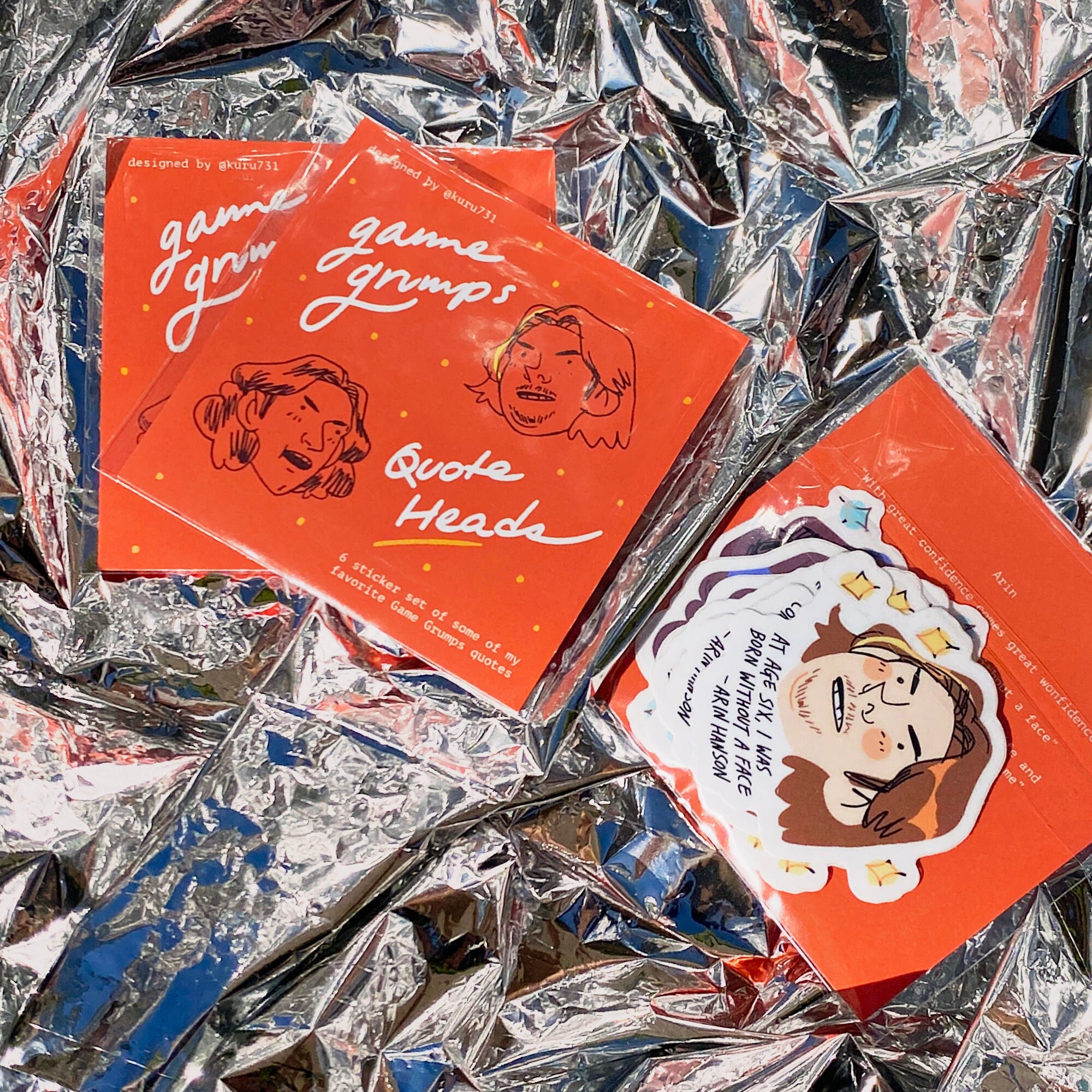 Game Grumps Quote Heads Sticker Pack - Etsy