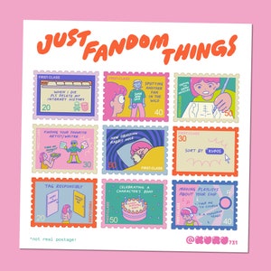 Fandom Things Stamp Sticker Sheet