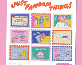 Fandom Things Stamp Sticker Sheet