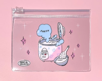 Rice Cooker Clear Zip Pouch