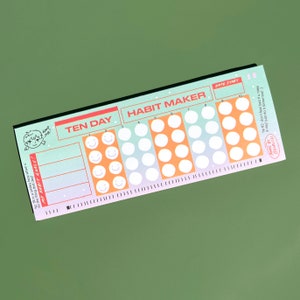 Ten Day Habit Maker Planner