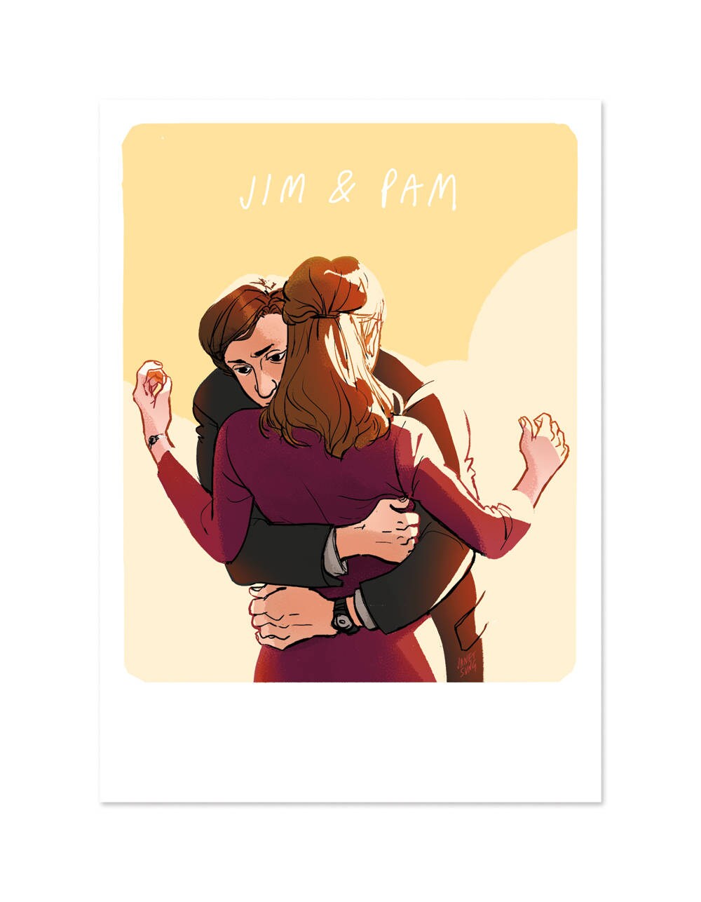 Jim and Pam Postcard (The Office)