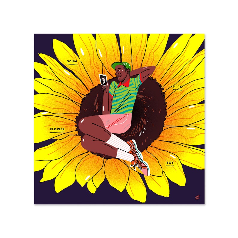 Flower Boy Tyler the Creator Mini Print | Etsy