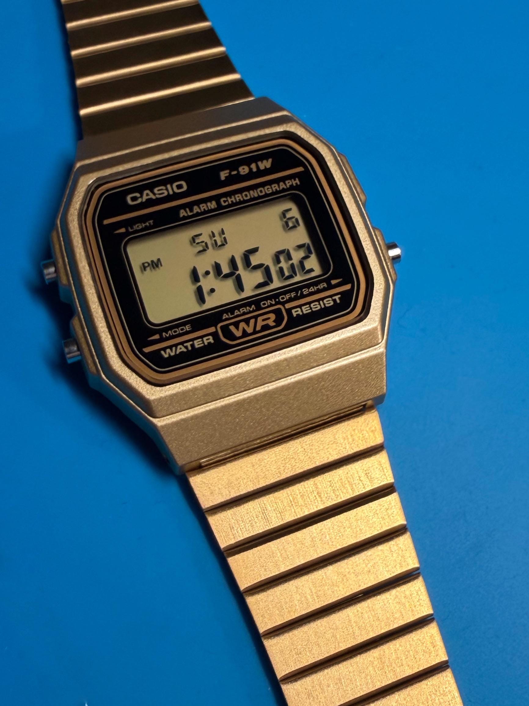 Casio F91 Custom Mod Golden - Etsy