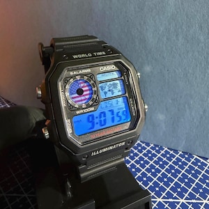 Casio AE1200WH – Custom Mod (USA flag)