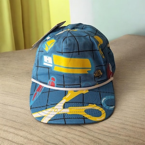Cap Cross Colors Designer Graphic Snapback Hat NWT, Cross Colors Retro Hip Hop Deadstock Cap with Tags