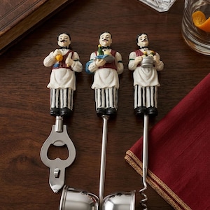 italiensk servitör barset korkskruv flasköppnare dubbel jigger kit nyhet barutrustning sommelierfigurer tillbehör barset servitör vintage