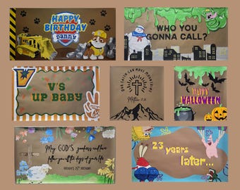 Custom Hand-Painted Celebration Banner | Birthday, Shower, Party Decor