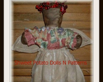 Stump Doll Angel ePattern Primitive Instant Download Digital