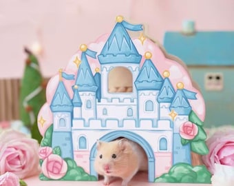 Cinderella Castle Wooden Hamster Hide