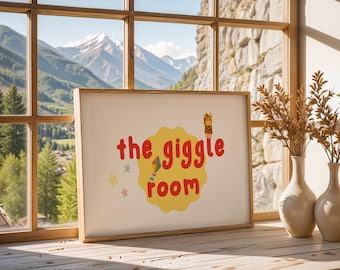 Giggle Room Printable Art | Whimsical Kids Nursery Decor (Digital Download)