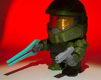 Armored Spartan Commando Chunkable 3D Printed collectable