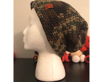 Handmade Camouflage Beanie (10” wide)