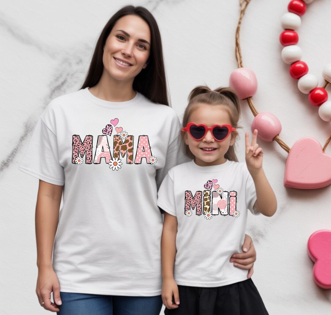 Mama Mini Matching T-shirts, Mommy and Me Outfit, Gift for Mother ...