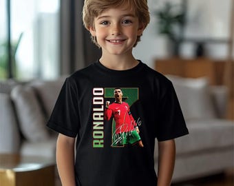 Youth Cristiano Ronaldo #7 Soccer T-Shirt, Gift İdea for kids