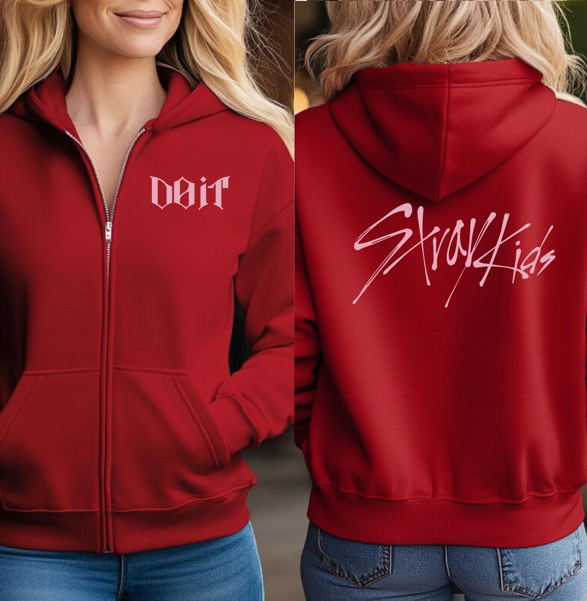 Kpop Stray Kids Doit Full Zip Sweatshirt - Etsy