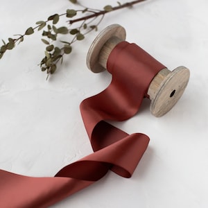 Chutney Double-Faced Satin Ribbon • 1.5&quot; • 2.25&quot; • 3&quot; • 4&quot;
