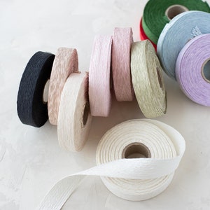 Cinta de papel 100 % trenzada • 7/8" • 10,9 yardas