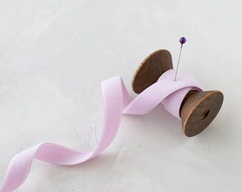 Pale Lilac Double-Faced Japanese Cotton Velvet Ribbon • 1/8" • 1/4" • 3/8" • 1/2" • 3/4" • 1"