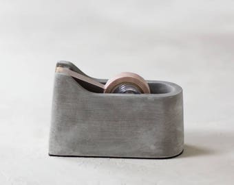 Concrete Tape Dispenser w/ Gold Details