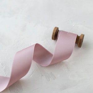 Lavender Rose Swiss Double-Faced Satin Ribbon • 1/8&quot; • 1/4&quot; • 3/8&quot; • 5/8&quot; • 1&quot; • 1.5&quot; • 2&quot; • 2.75&quot;