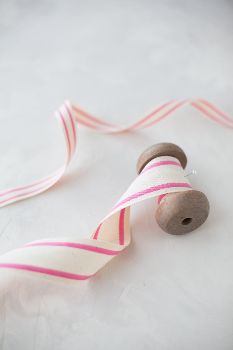 Pink Striped Ribbon 