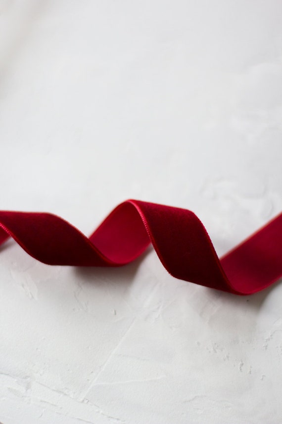 4” Ruby Red Burgundy Lush Velvet Ribbon – The Ribbon Clique