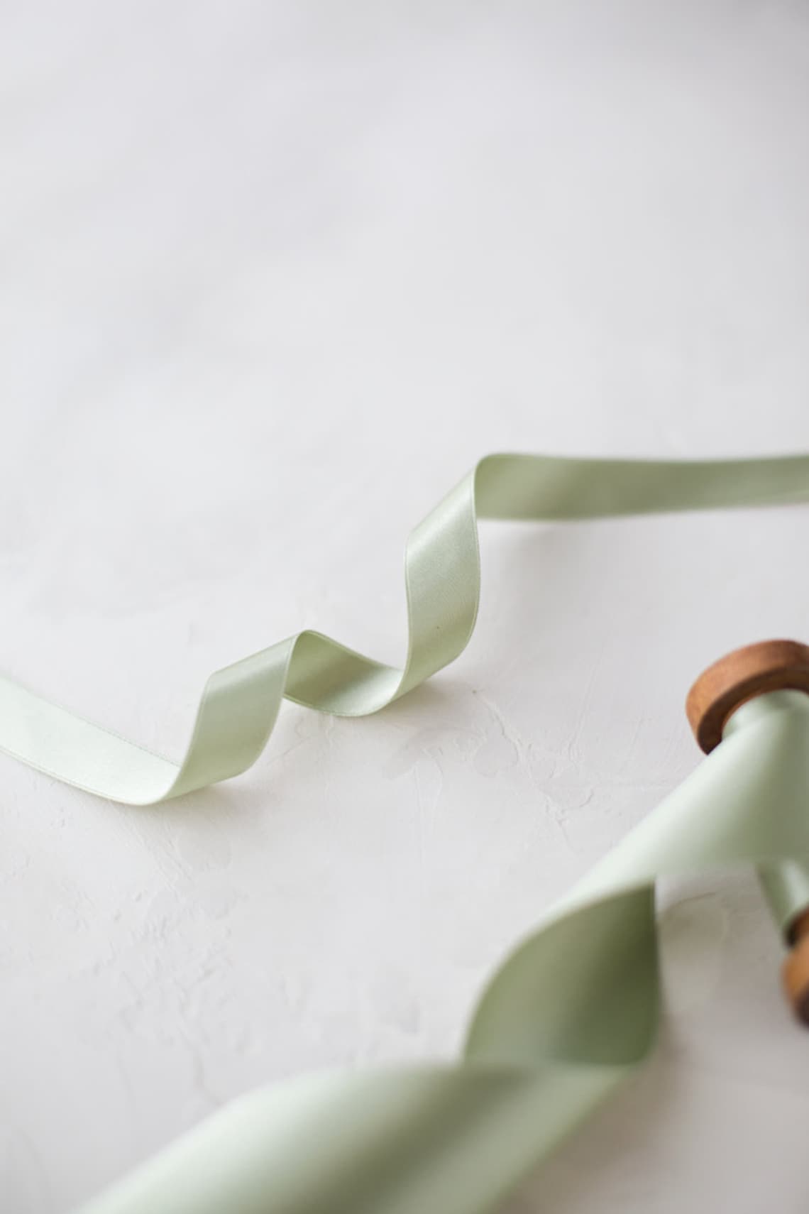 Sage Ribbon Sage Green Satin Ribbon: Silky Smooth, Japanese • 1/8