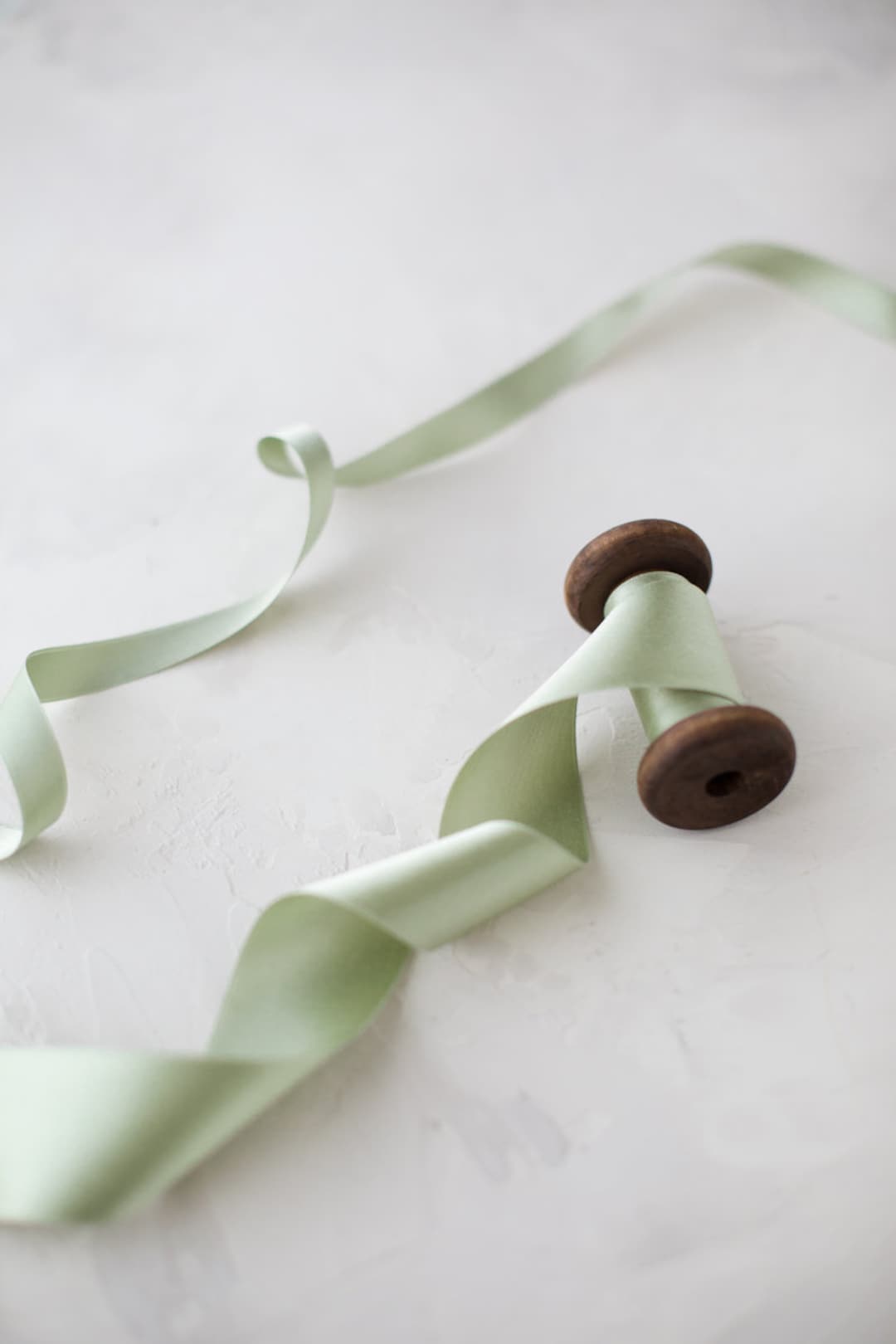 Sage Green Double-faced Silk Satin Ribbon • 1/8" • 1/4" • 3/8" • 1/2 ...