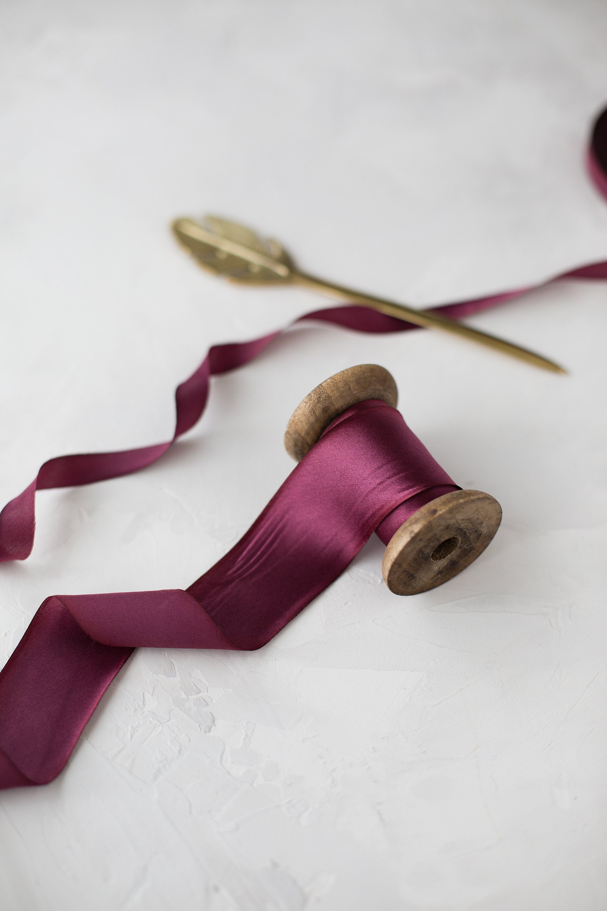 Velvet Silk Ribbon, Purple Velvet ribbons,handmade, hand-dyed, eco  friendly, bridal bouquets, wedding invitations, photography styling