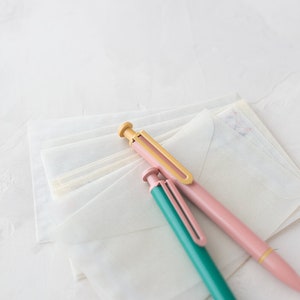 Set Penne A Sfera Oro Rosa Per Donne - 8 Penne Diamante Con Astucci Velluto E Note Adesive - Foto 11