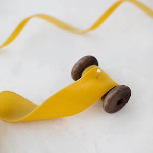Mustard Marigold Swiss Velvet Ribbon • 1/8&quot; • 1/4&quot; • 3/8&quot; • 5/8&quot; • 7/8&quot; • 1.5&quot; • 2&quot;