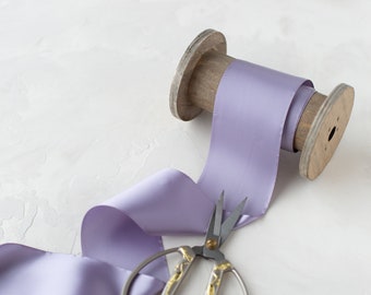 Lavender Purple Double-Faced Satin Ribbon • 1.5" • 2.25" • 3" • 4"