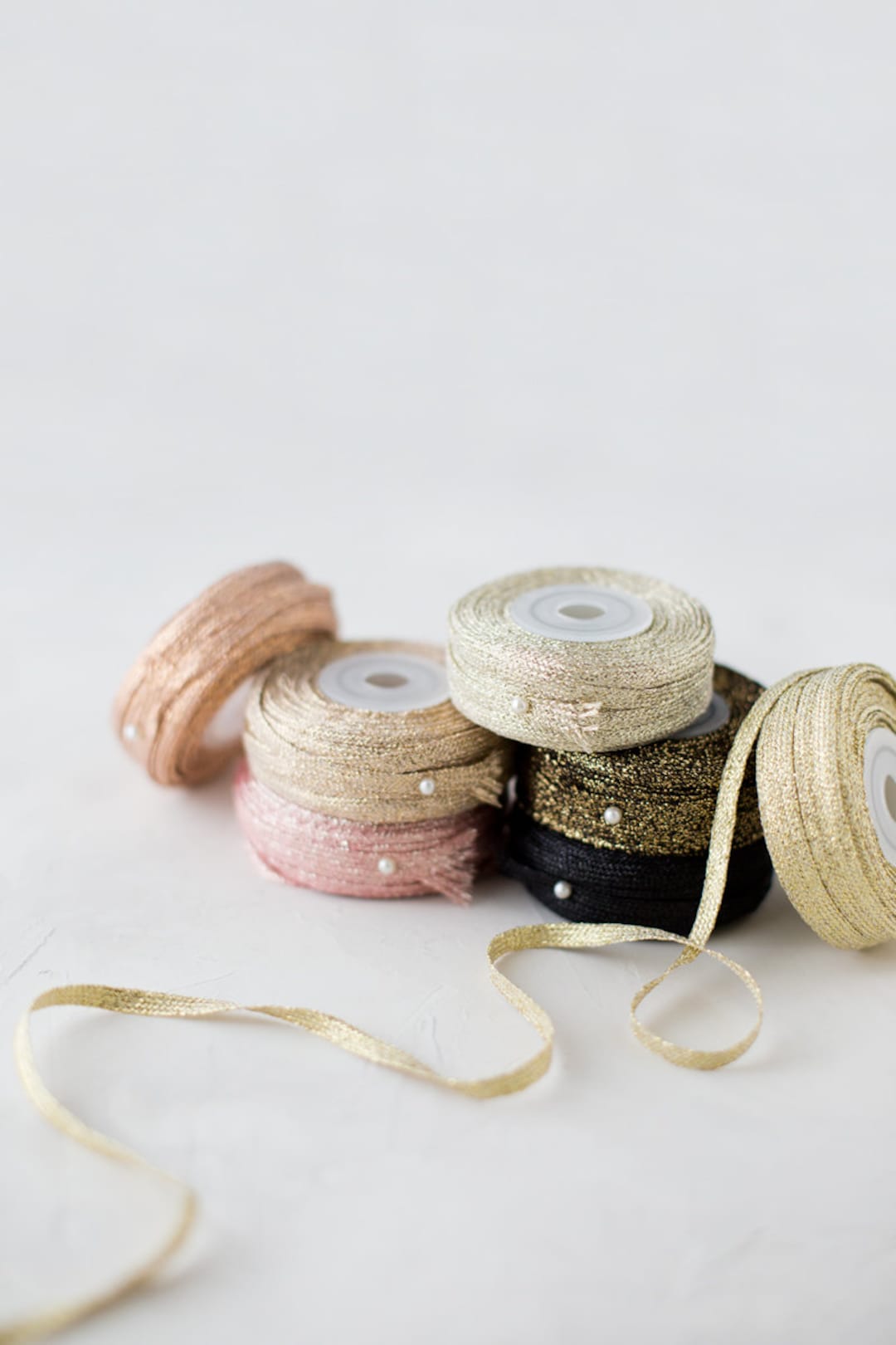 Metallic Braided Ribbon • 1/4