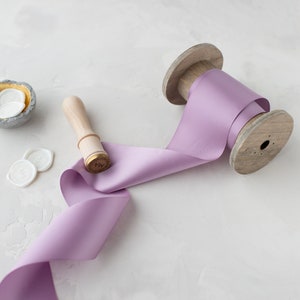 Lilac Purple Double-Faced Satin Ribbon • 1.5&quot; • 2.25&quot; • 3&quot; • 4&quot;