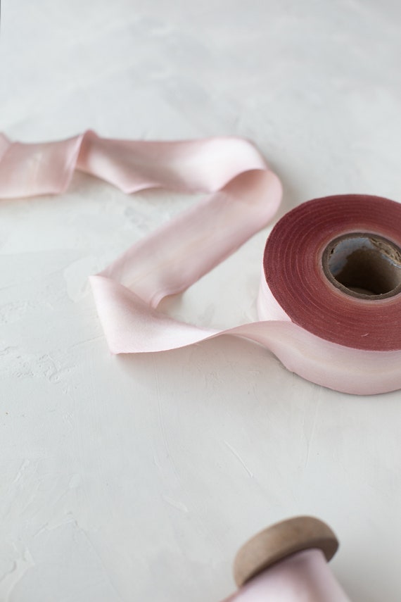 1-1/2 Pink Silk Satin Ribbon