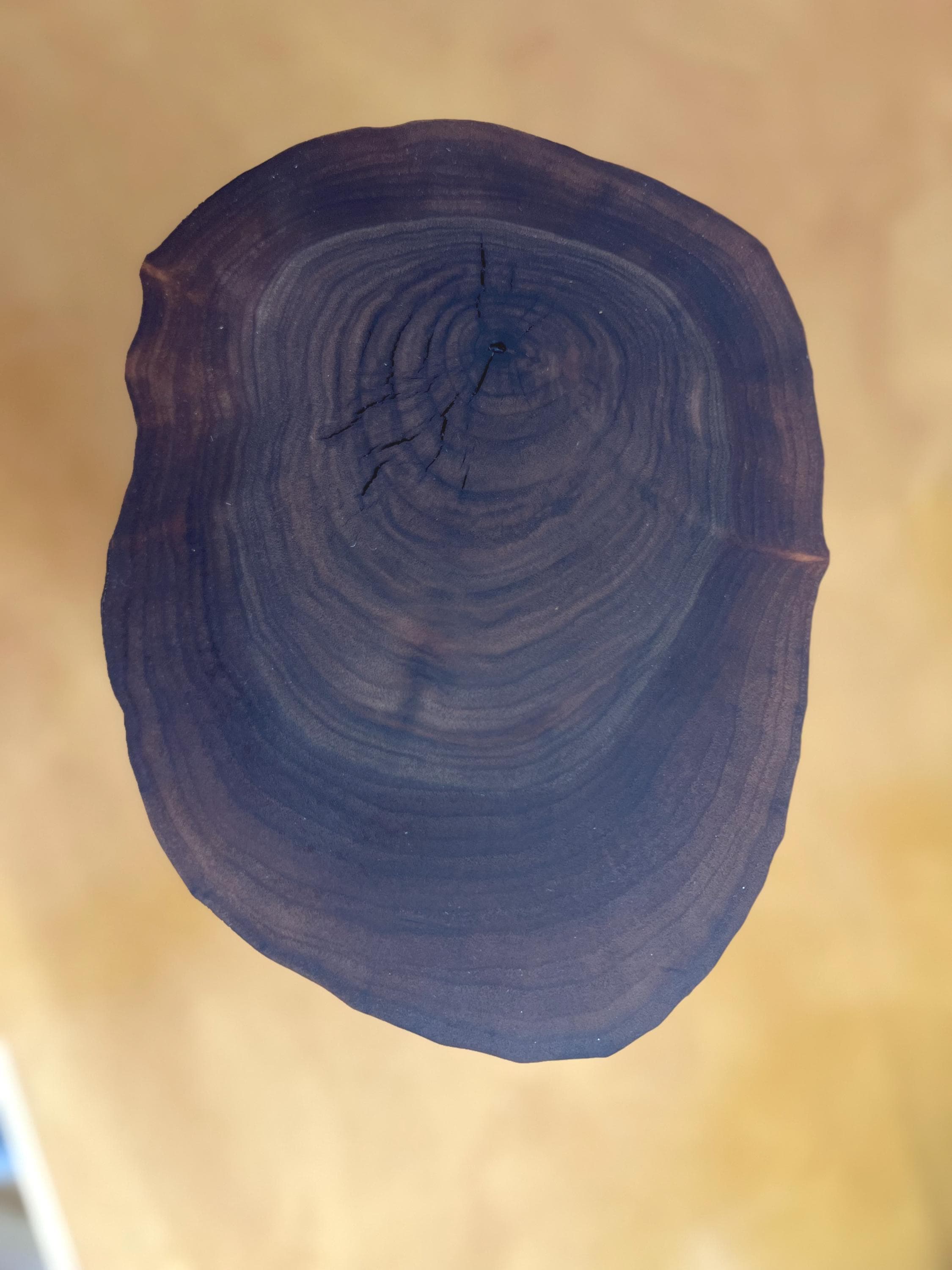 Natural Cedar Log Riser With Black Walnut Top - Etsy