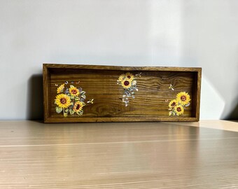 Handcrafted Reclaimed Wood 24" Serving Tray