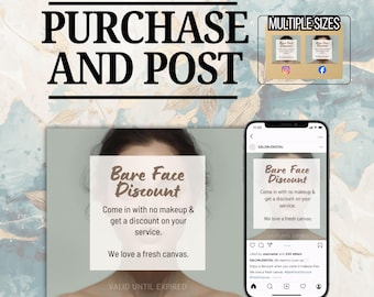 Promotions for Beauty Professionals | Just Purchase and Post | Instagram, Facebook, Pinterest | Instant Download
