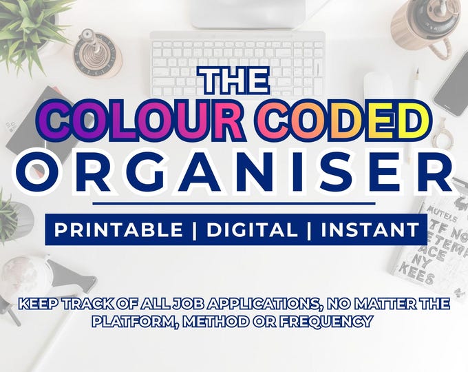 Colour Coded Organiser for Job Applications and Communication