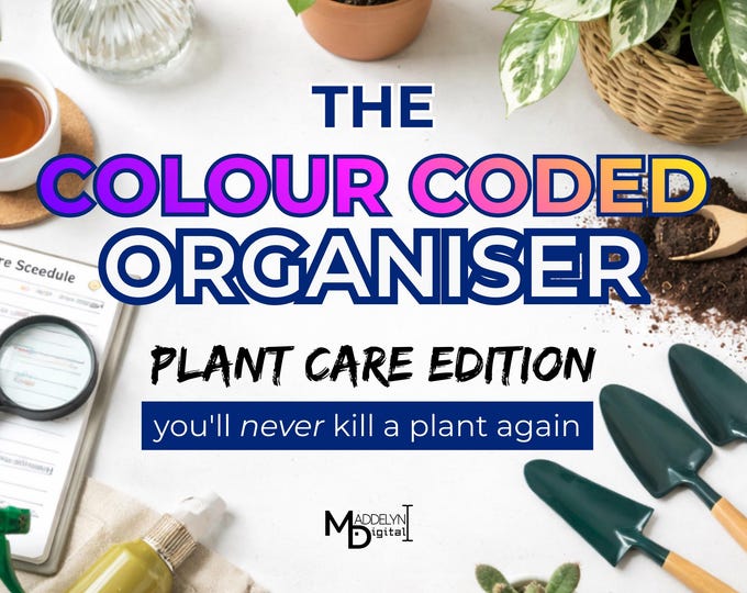 Plant Care Calendar | Colour Coded | Identify watering and maintenance patterns instantly!