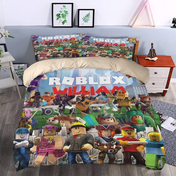 Personalized Roblox Bedding Set Roblox Duvet Cover and Etsy