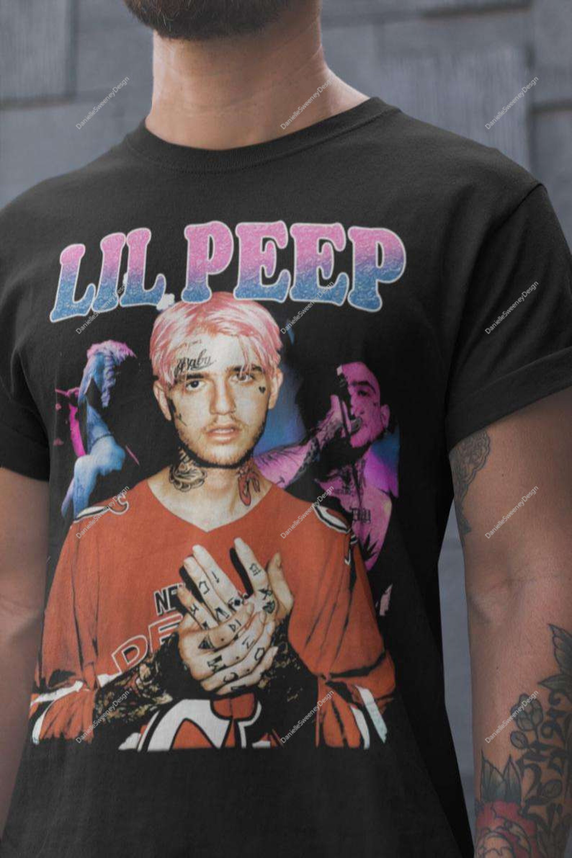 lil peep vintage 90s t-shirt