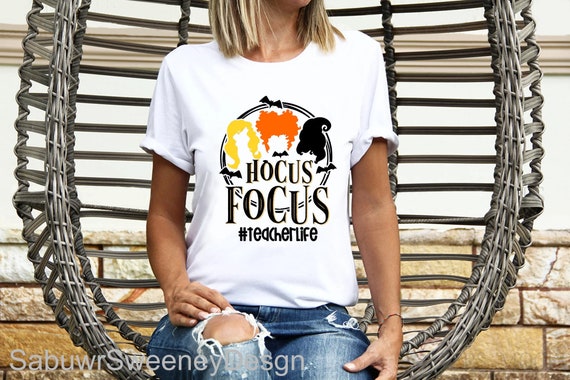 Hocus pocus teacher shirt Clearance