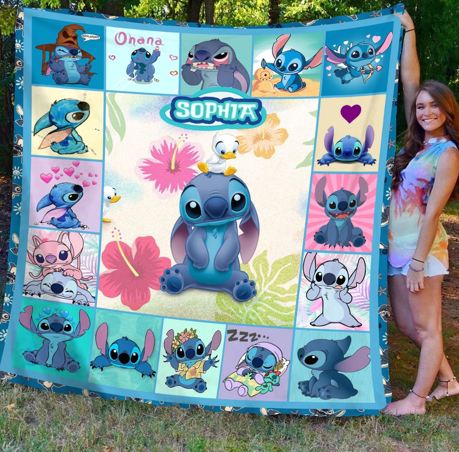 Disney Stitch Quilt Disney Lilo and Stitch Blanket Disney Stitch