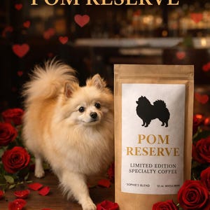 Café Pom Reserve / Suscripción a café en grano recién tostado / Regalo para amantes del Pomeranian y tueste especial