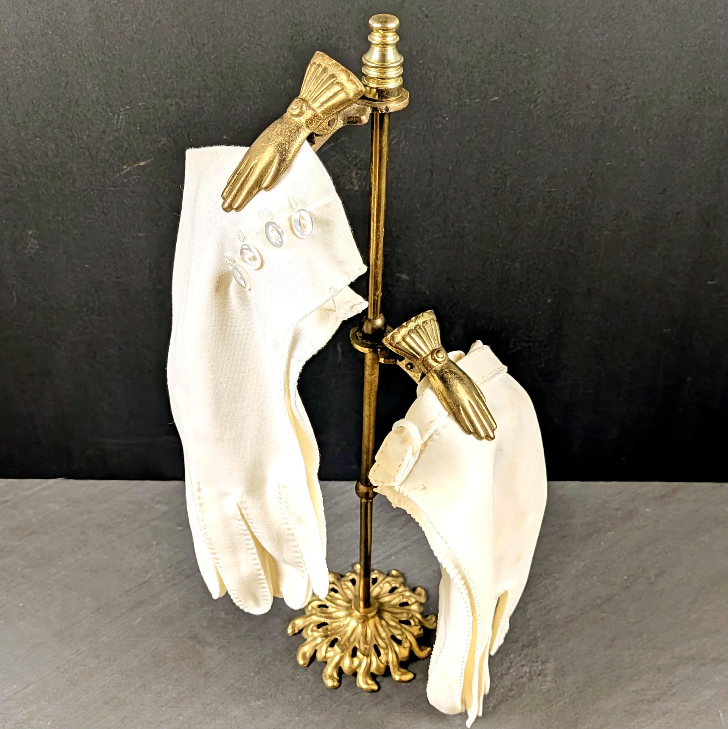 Vintage Brass Hands Clip Stand - Etsy