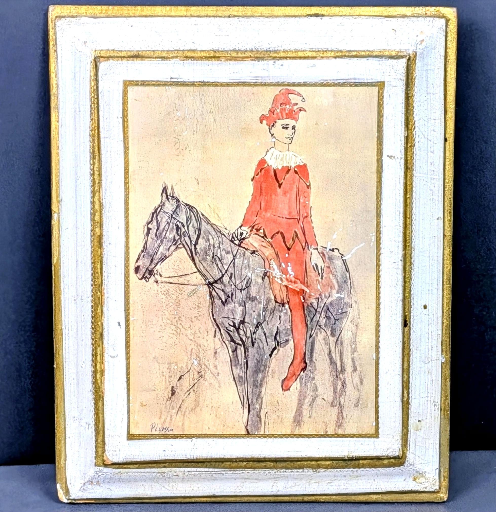 Vintage Harlequin Wall Plaque - Etsy